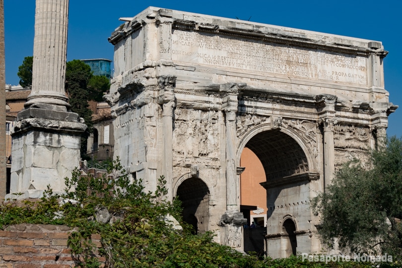 arco de septimo severo en el foro romano