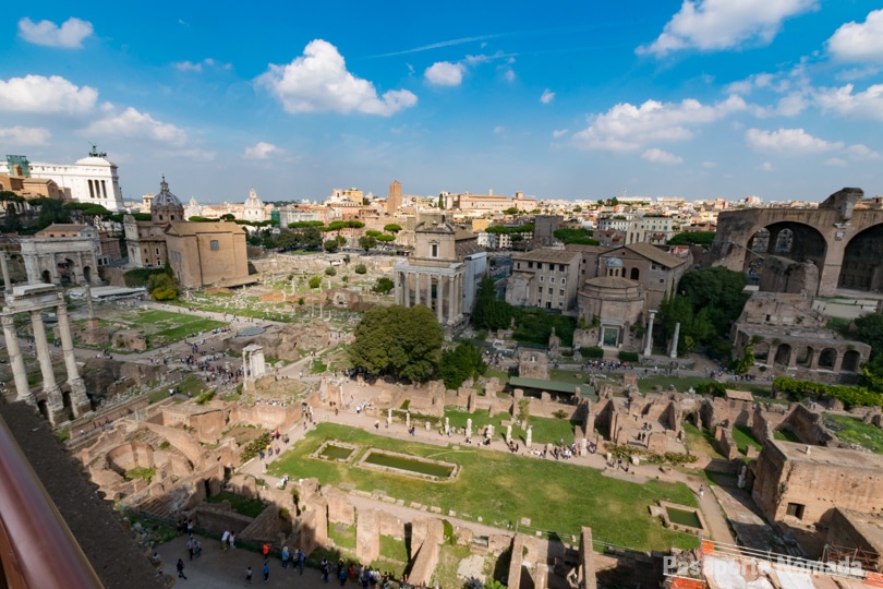 panoramica de las ruinas del foro romano