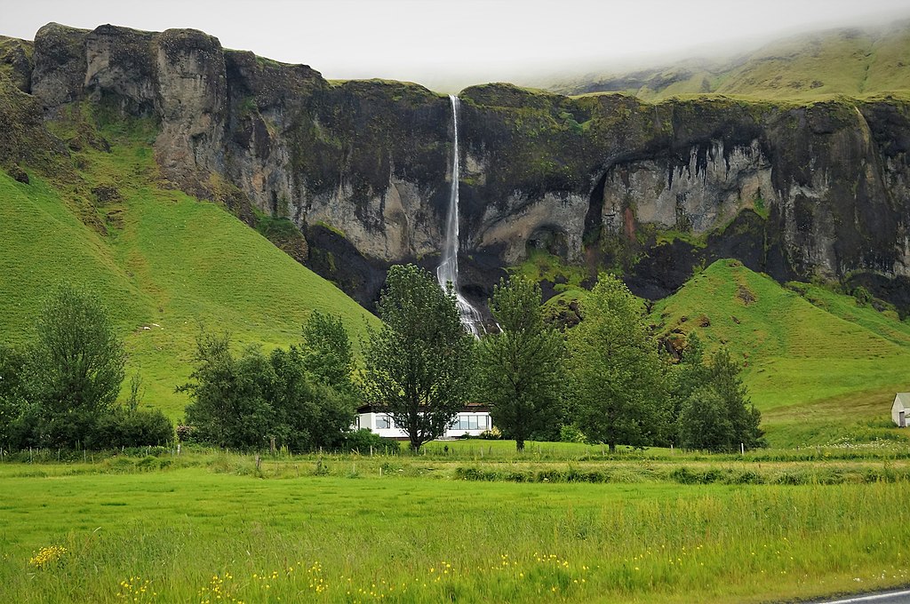 cascada de foss a sidu islandia