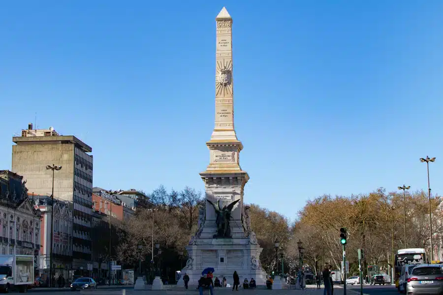 avenida liberdade y plaza reestauradores