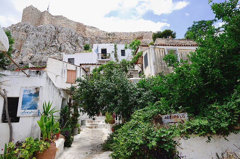 barrio de anafiotika en atenas