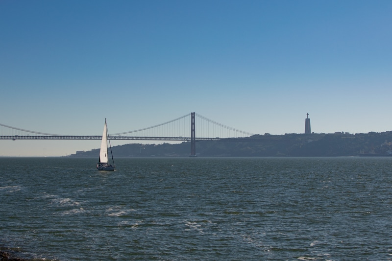 vistas cristo rei y puente 25 abril desde belem