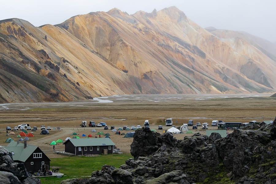 Área de servicios y camping de Landmannalaugar