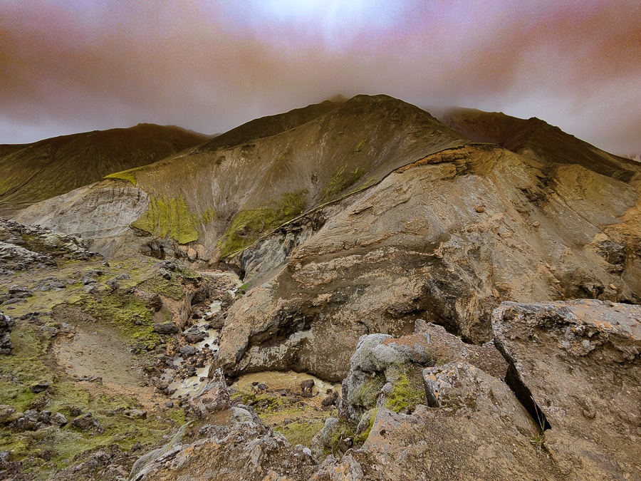 Cañón de Graenagil y cumbre de Blahnukur