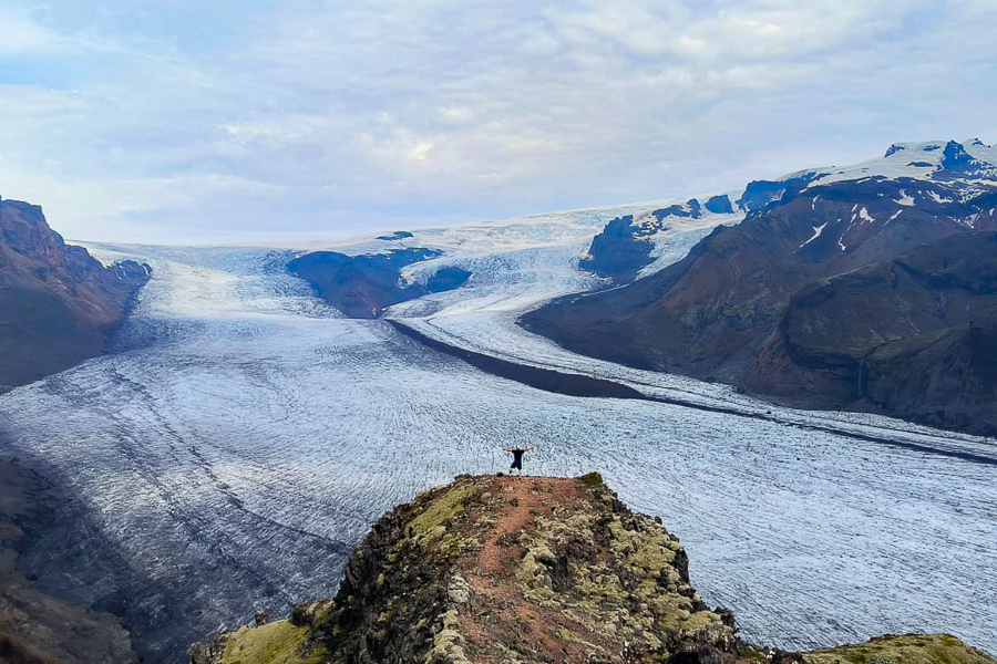 Lengua glacviar de Skaftafellsjökull dentro del parque de Skaftafell