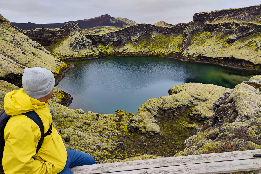 Cráter de Tjarnargígur en los cráteres de Laki 