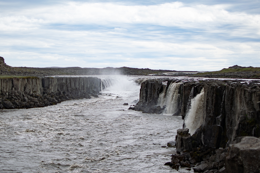 Cascada de Selfoss en el norte de Islandia