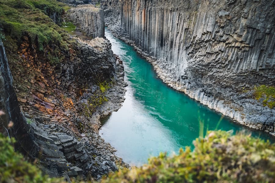 Cañon de Stuðlagil, en las Tierras Altas durante nuestra ruta por Islandia en 4x4