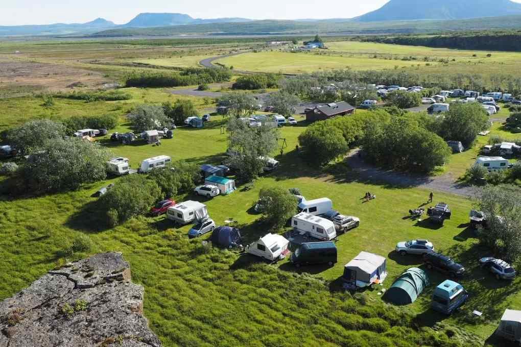 Camping al norte de Islandia