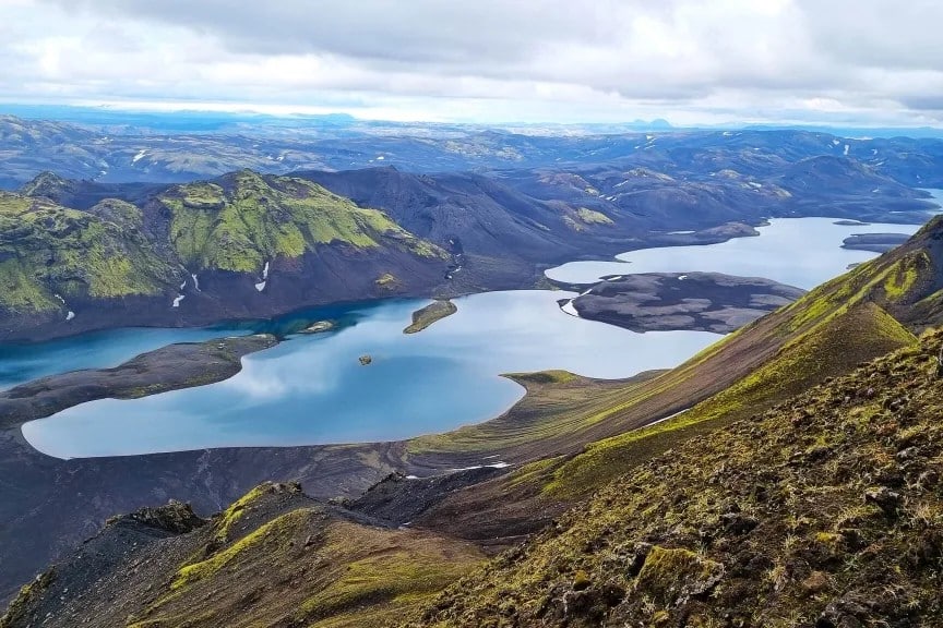Lago de Langisjór en las Tierras Altas de Islandia