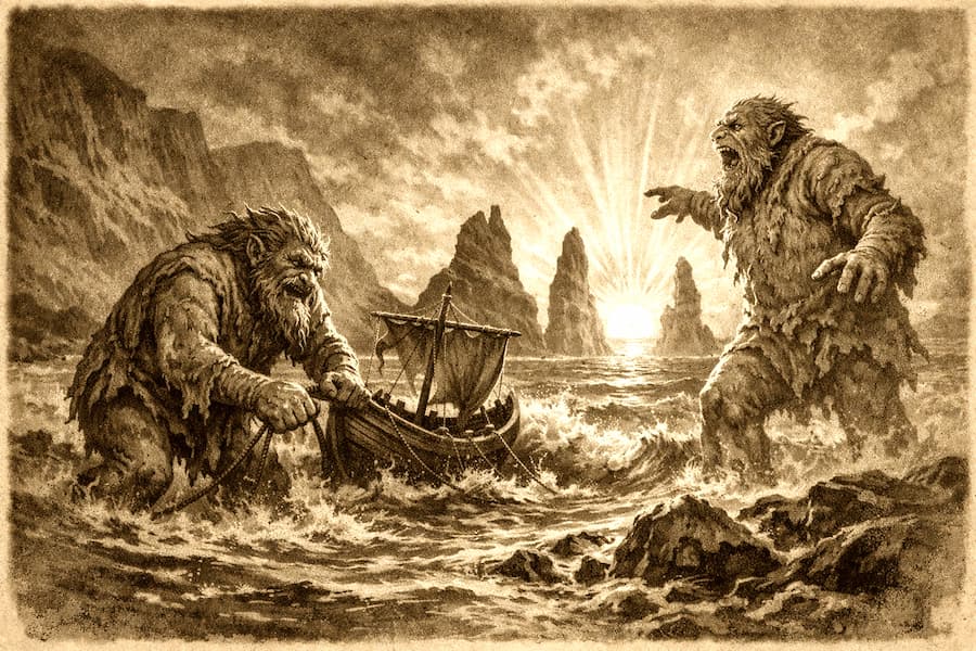 Leyenda de Reynisfjara y Reynisdrangar
