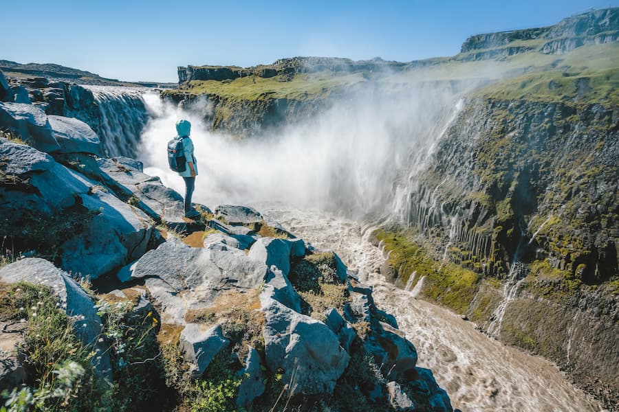 Cascada de Dettifoss desde el lado este