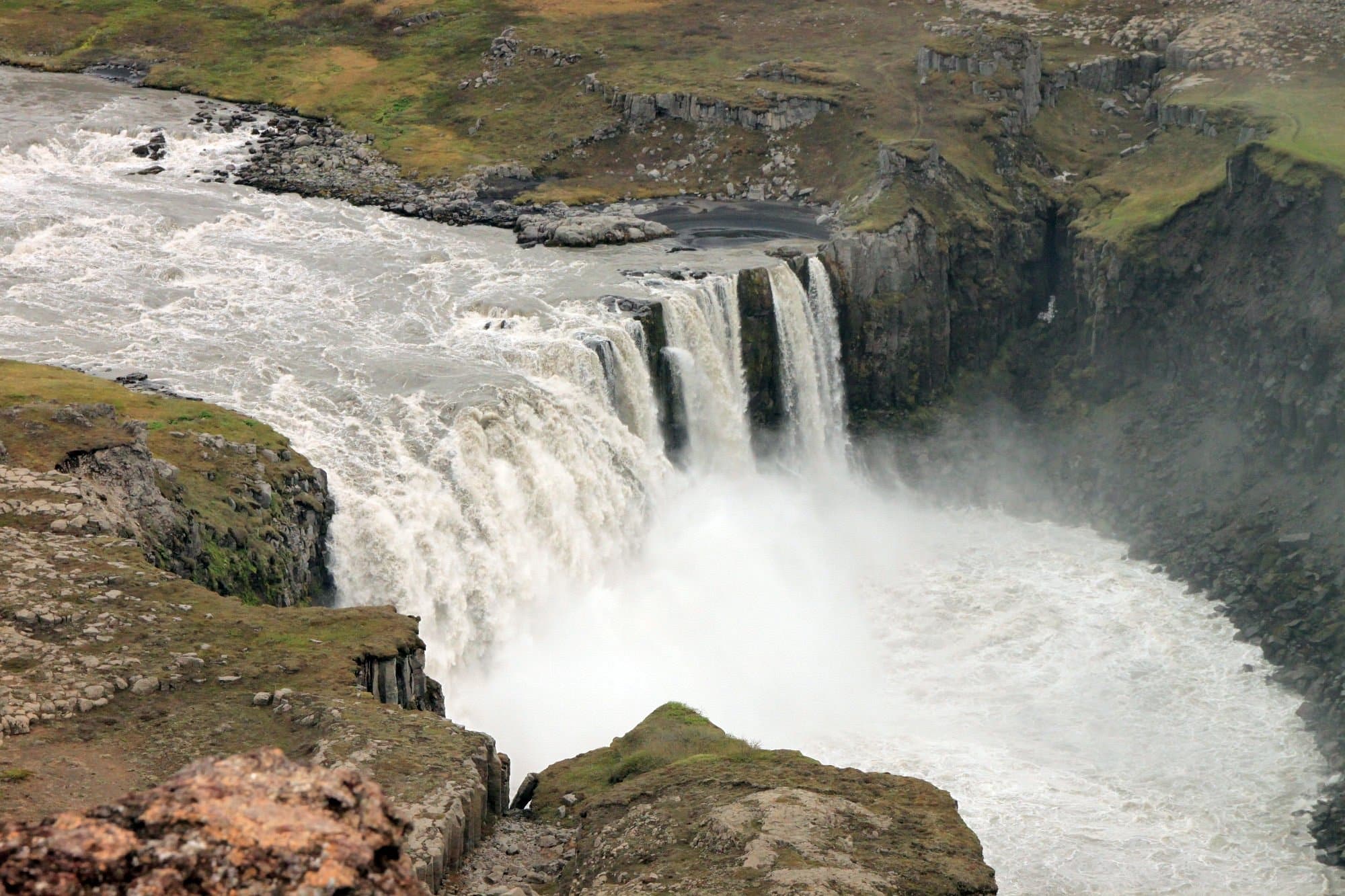 Vistas de Hafragilsfoss desde el mirador este