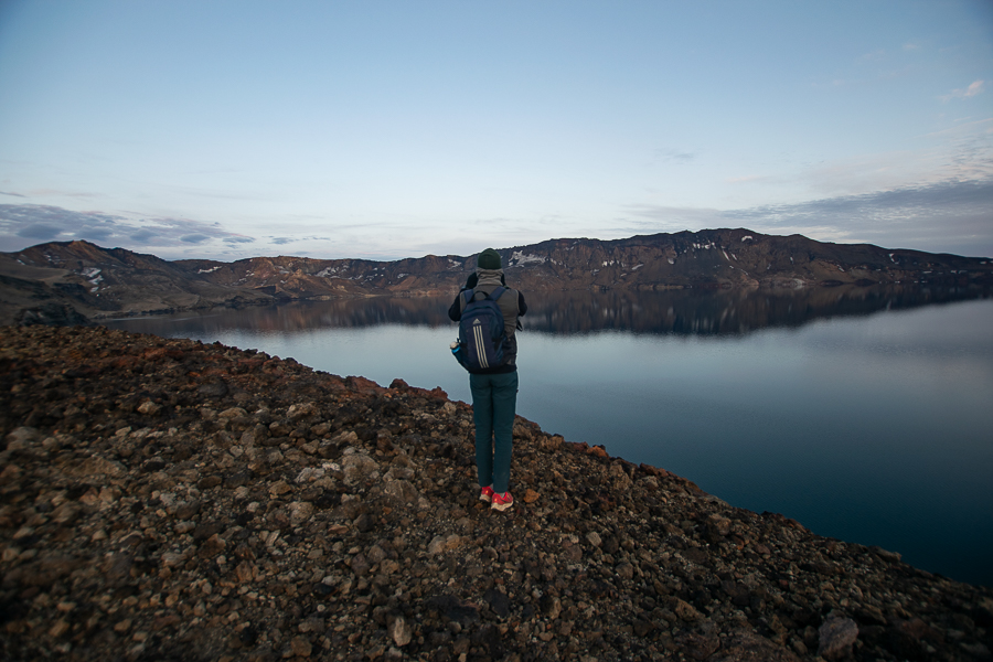 Lago Öskjuvatn en la caldera de Askja