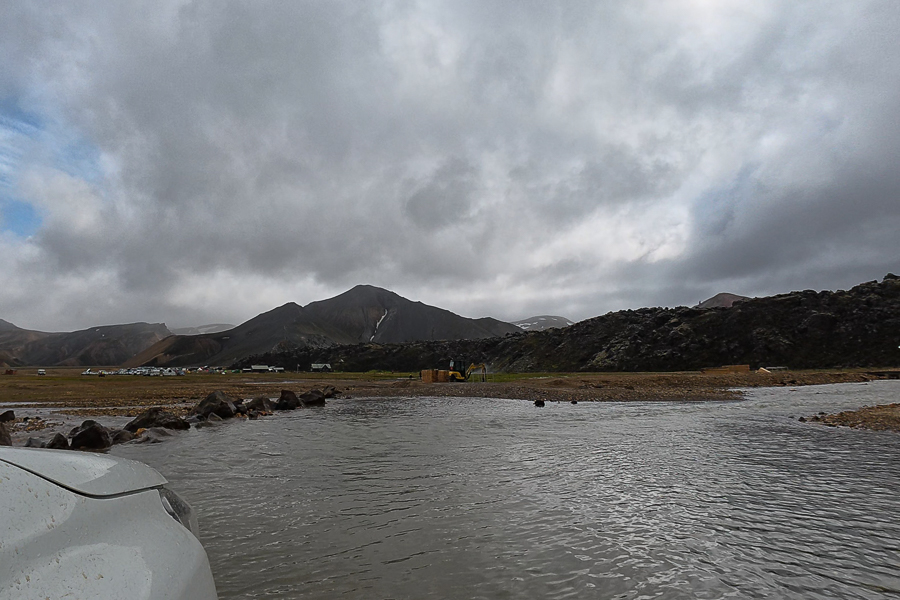 Vado del río de la F224 antes de Landmannalaugar