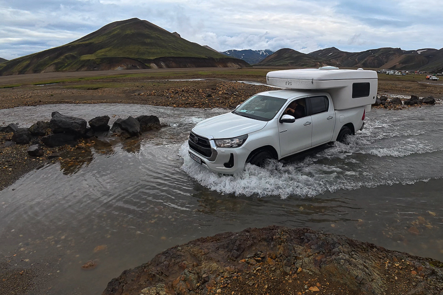 Vado del río de la F224 antes de Landmannalaugar