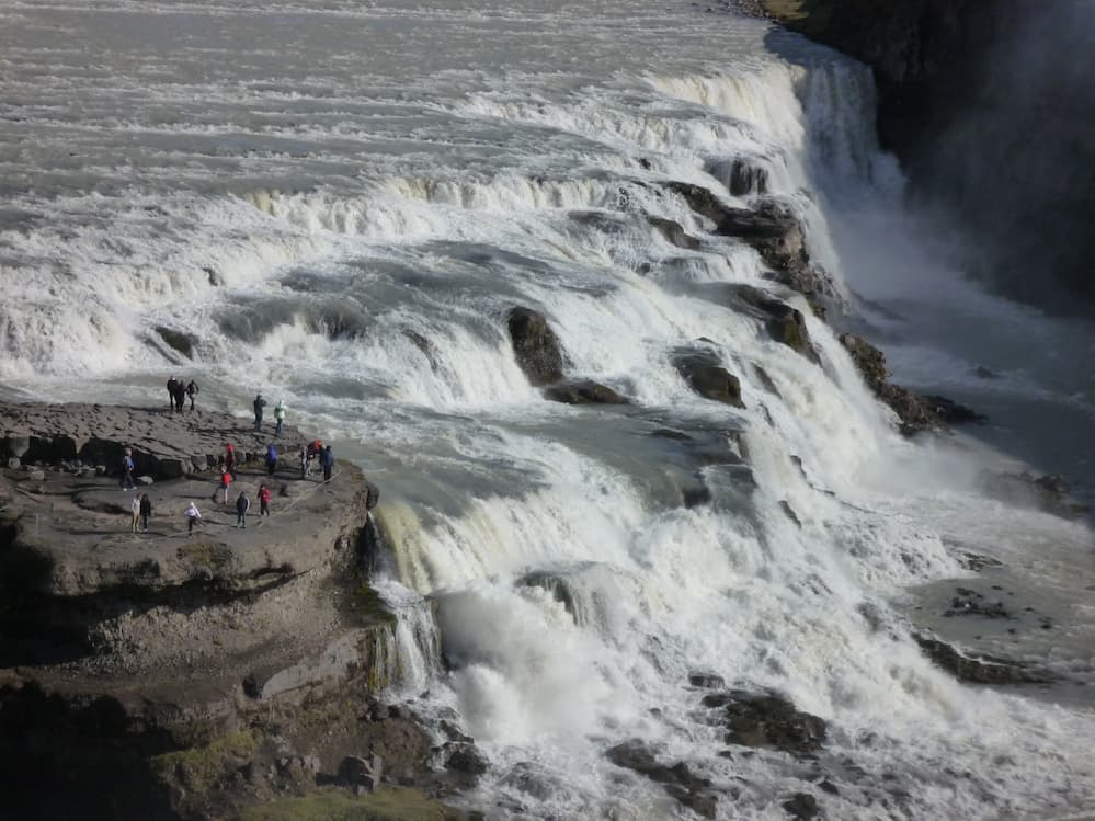 Mirador en Gullfoss
