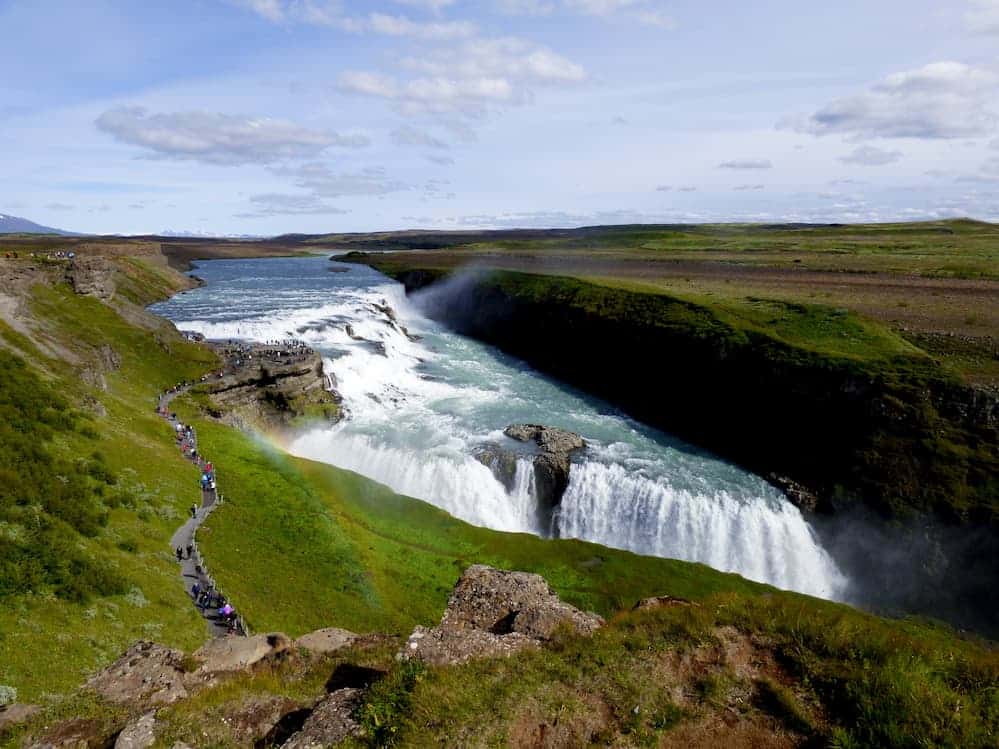 Qué ver en Gullfoss mirador superior